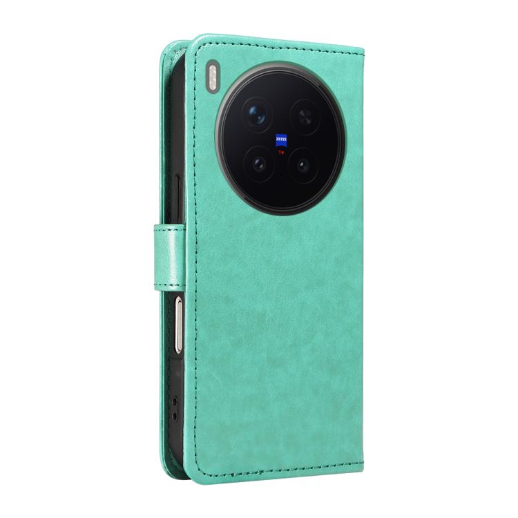 For vivo X300 Pro Cat and Bee Embossed Flip Leather Phone Case