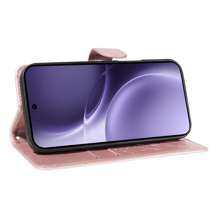 For vivo X300 Pro Cat and Bee Embossed Flip Leather Phone Case