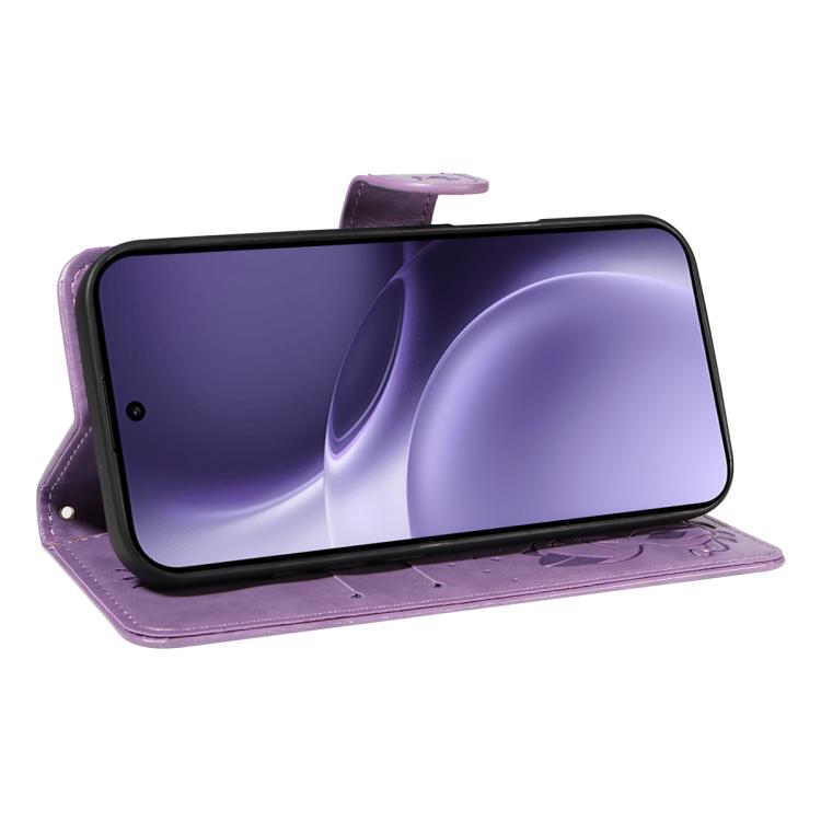 For vivo X300 Pro Cat and Bee Embossed Flip Leather Phone Case