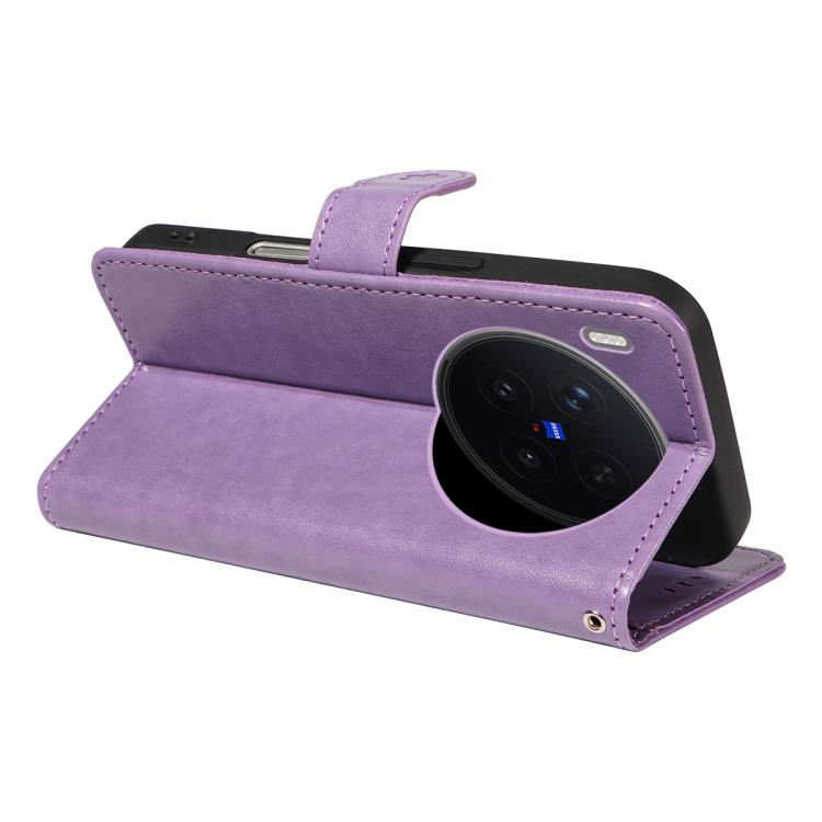 For vivo X300 Pro Cat and Bee Embossed Flip Leather Phone Case