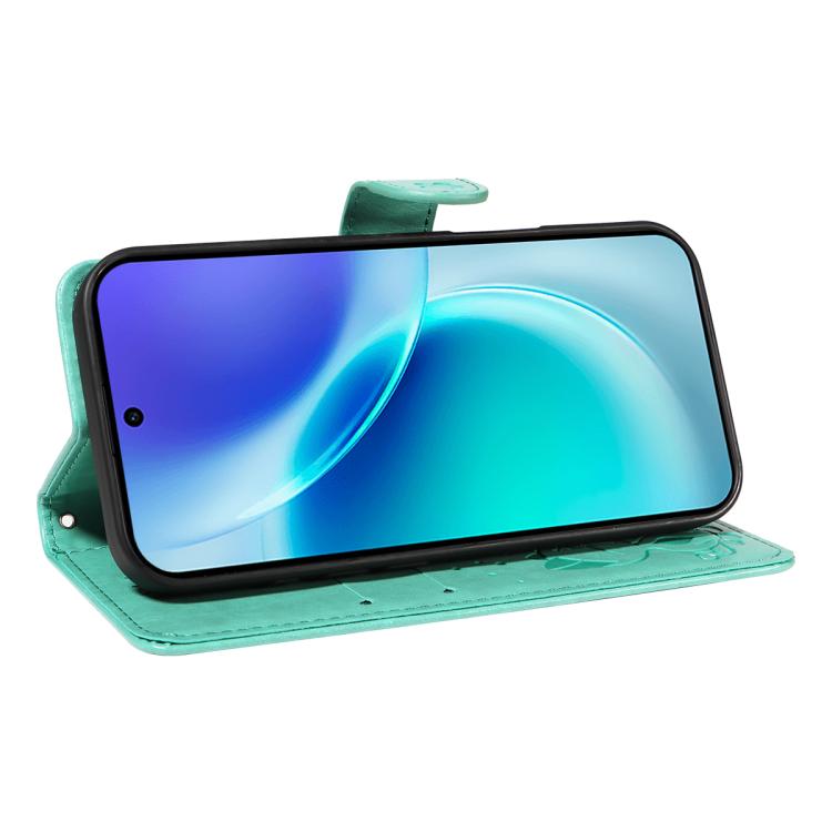 For vivo X300 Cat and Bee Embossed Flip Leather Phone Case