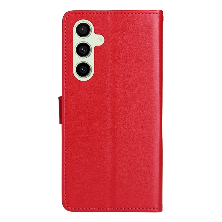 For Galaxy S24 FE 5G Cat and Bee Embossed Flip Leather Phone Case