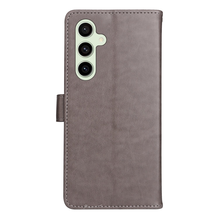 For Galaxy S24 FE 5G Cat and Bee Embossed Flip Leather Phone Case