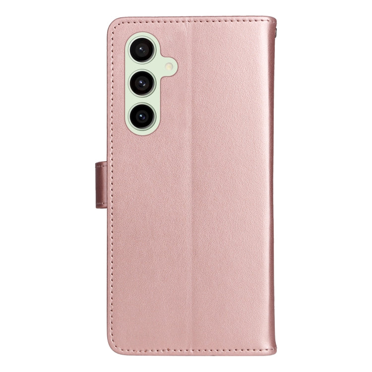 For Galaxy S24 FE 5G Cat and Bee Embossed Flip Leather Phone Case