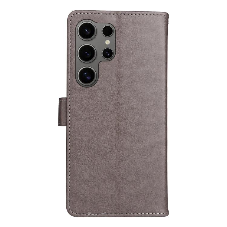 For Galaxy S25 Ultra 5G Cat and Bee Embossed Flip Leather Phone Case