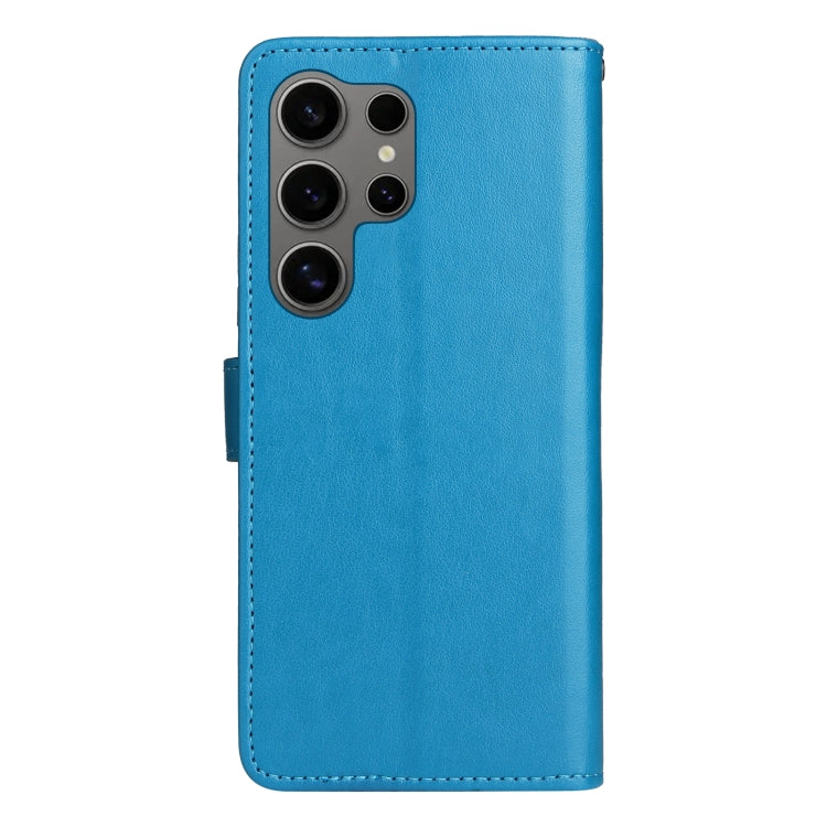 For Galaxy S25 Ultra 5G Cat and Bee Embossed Flip Leather Phone Case