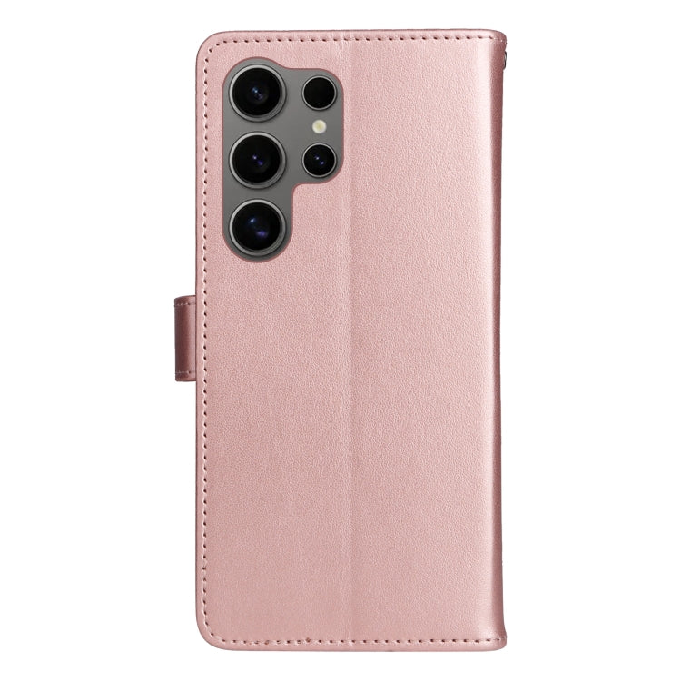 For Galaxy S25 Ultra 5G Cat and Bee Embossed Flip Leather Phone Case