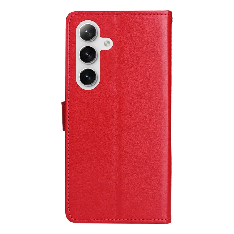 For Galaxy S25 / S24 5G Cat and Bee Embossed Flip Leather Phone Case