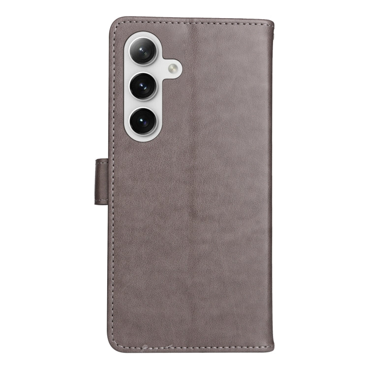 For Galaxy S25 / S24 5G Cat and Bee Embossed Flip Leather Phone Case
