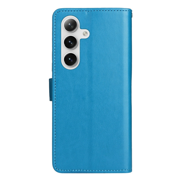 For Galaxy S25 / S24 5G Cat and Bee Embossed Flip Leather Phone Case