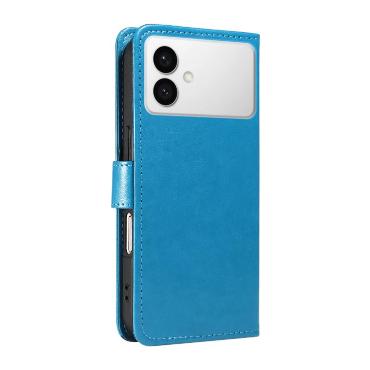 For Galaxy S26 Edge 5G Cat and Bee Embossed Flip Leather Phone Case