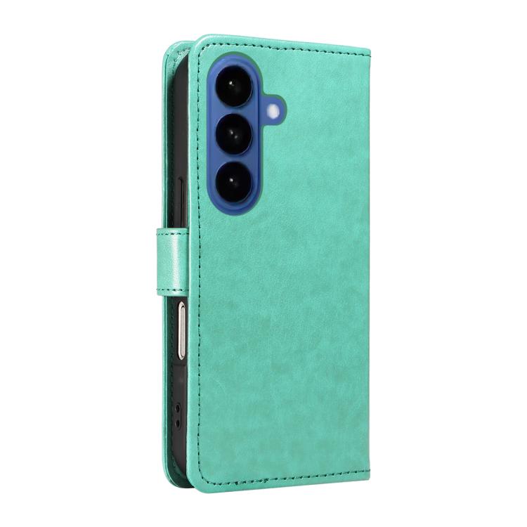 For Galaxy S26 5G Cat and Bee Embossed Flip Leather Phone Case
