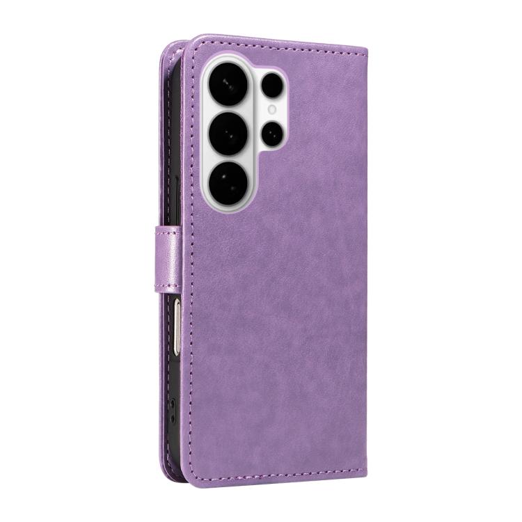 For Galaxy S26 Ultra 5G Cat and Bee Embossed Flip Leather Phone Case