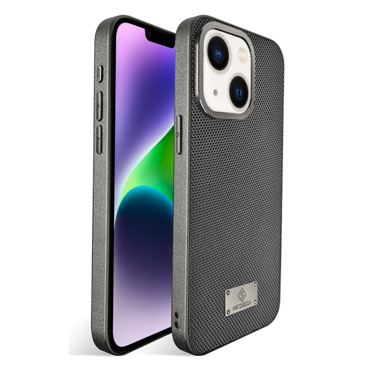 For iPhone 14 Ice Silk Mesh Breathable Cooling Phone Case
