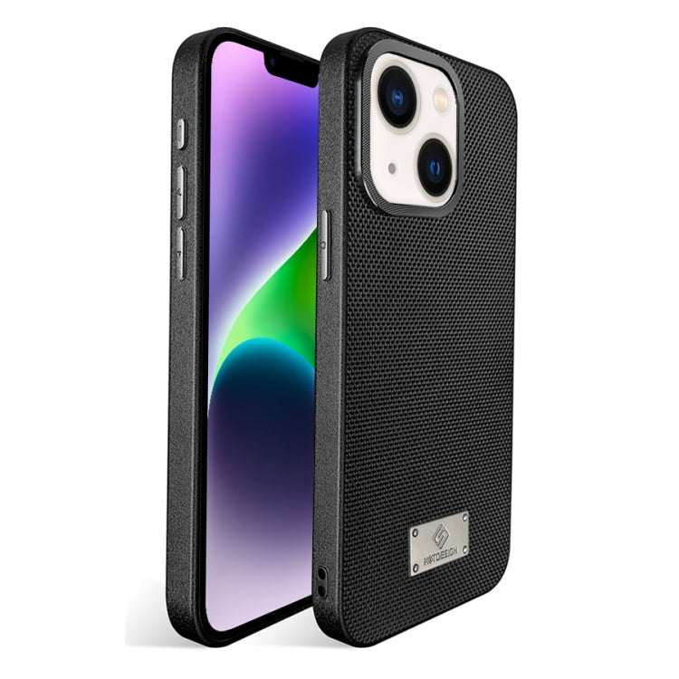 For iPhone 14 Plus Ice Silk Mesh Breathable Cooling Phone Case
