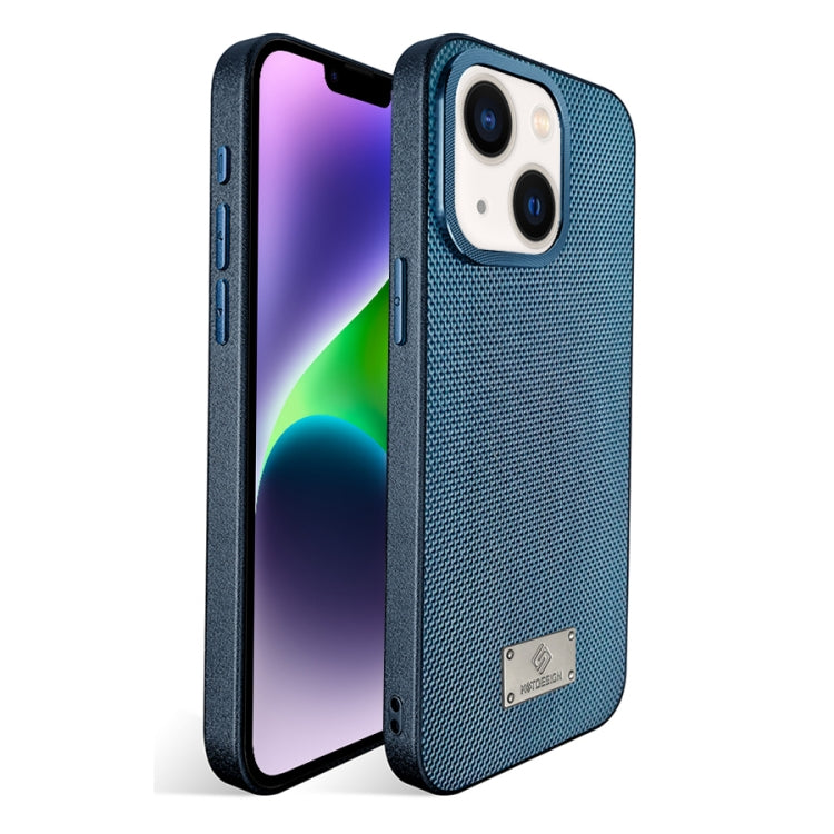 For iPhone 14 Plus Ice Silk Mesh Breathable Cooling Phone Case