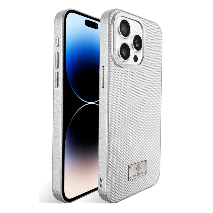 For iPhone 14 Pro Max Ice Silk Mesh Breathable Cooling Phone Case