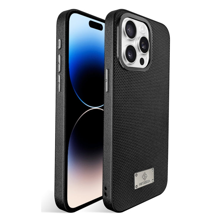 For iPhone 14 Pro Max Ice Silk Mesh Breathable Cooling Phone Case
