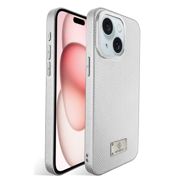 For iPhone 15 Plus Ice Silk Mesh Breathable Cooling Phone Case