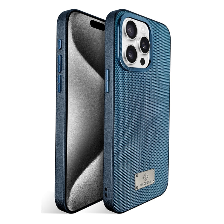 For iPhone 15 Pro Ice Silk Mesh Breathable Cooling Phone Case
