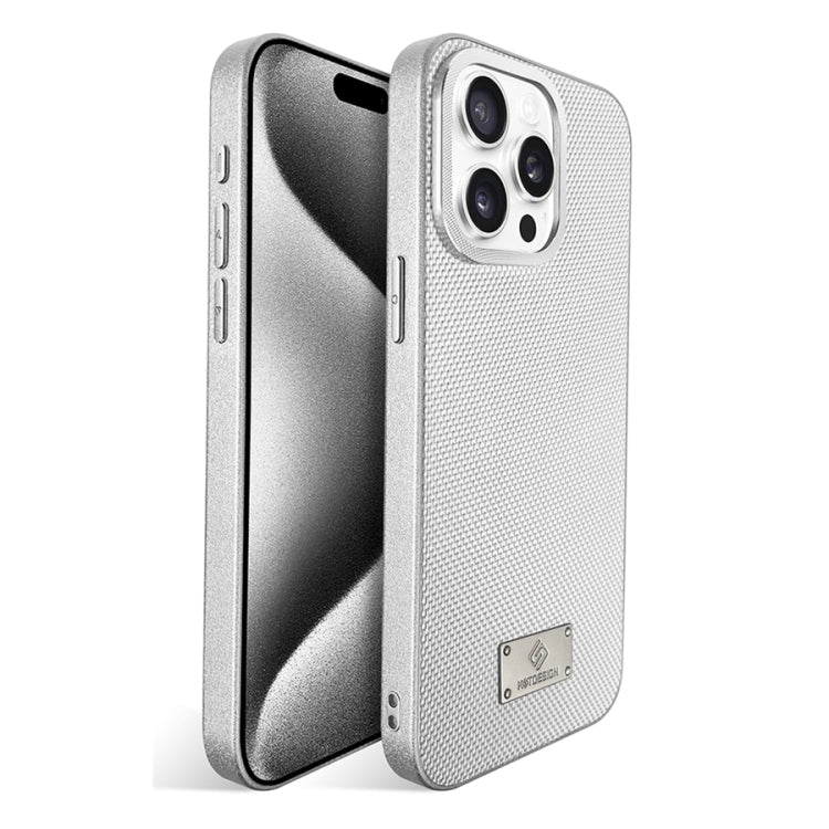 For iPhone 15 Pro Max Ice Silk Mesh Breathable Cooling Phone Case