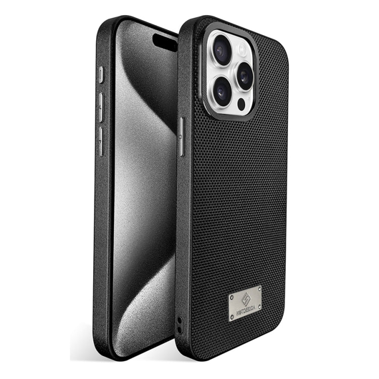 For iPhone 15 Pro Max Ice Silk Mesh Breathable Cooling Phone Case