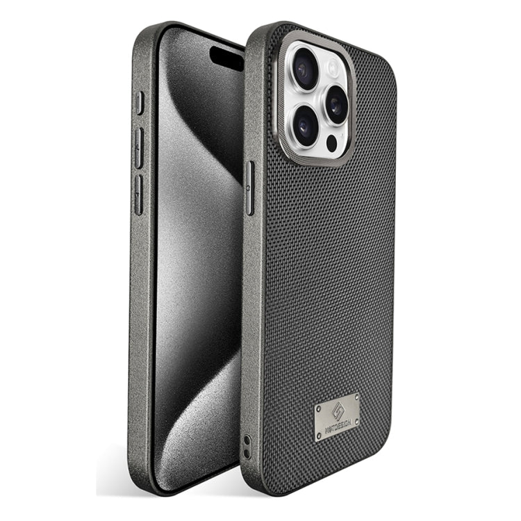 For iPhone 15 Pro Max Ice Silk Mesh Breathable Cooling Phone Case