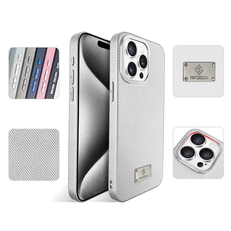 For iPhone 14 Pro Max Ice Silk Mesh Breathable Cooling Phone Case