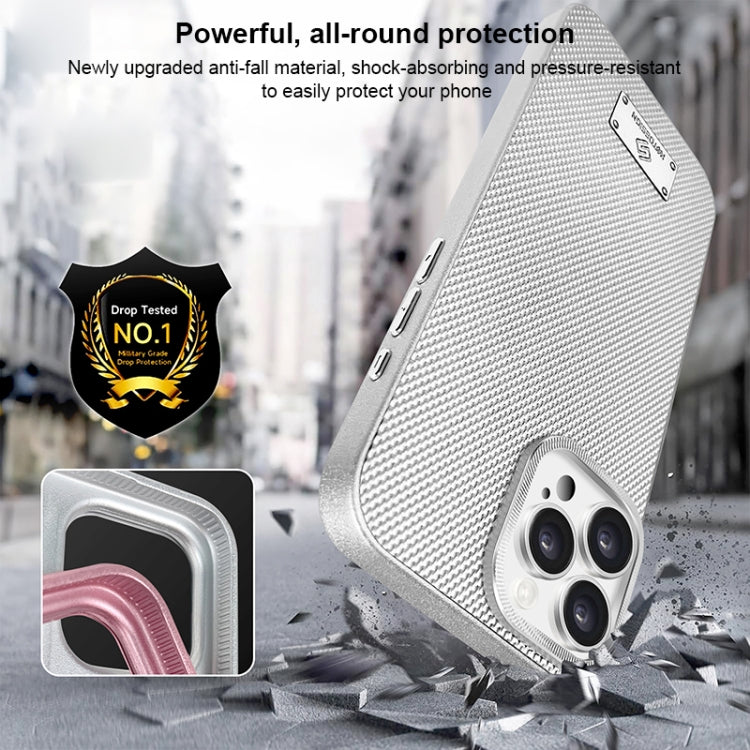 For iPhone 14 Ice Silk Mesh Breathable Cooling Phone Case