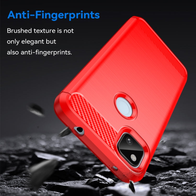 For Google Pixel 4a Carbon Fiber Brushed Texture TPU Phone Case