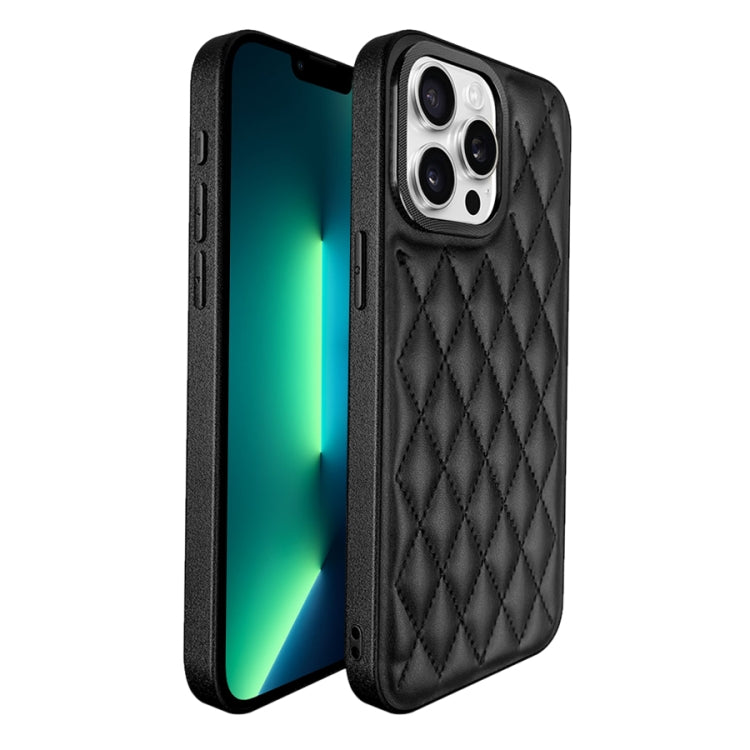 For iPhone 13 Pro Max Plaid Series 9D Electroplated Phone Case