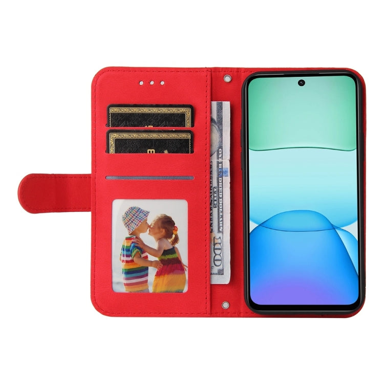 For Redmi 13 4G / Redmi Note 13R Skin Feel Life Tree Metal Button Leather Phone Case