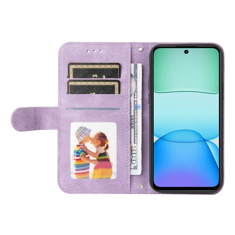 For Redmi 13 4G / Redmi Note 13R Skin Feel Life Tree Metal Button Leather Phone Case