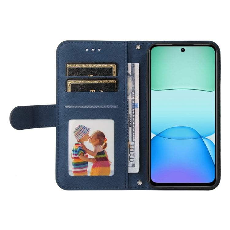 For Redmi 13 4G / Redmi Note 13R Skin Feel Life Tree Metal Button Leather Phone Case