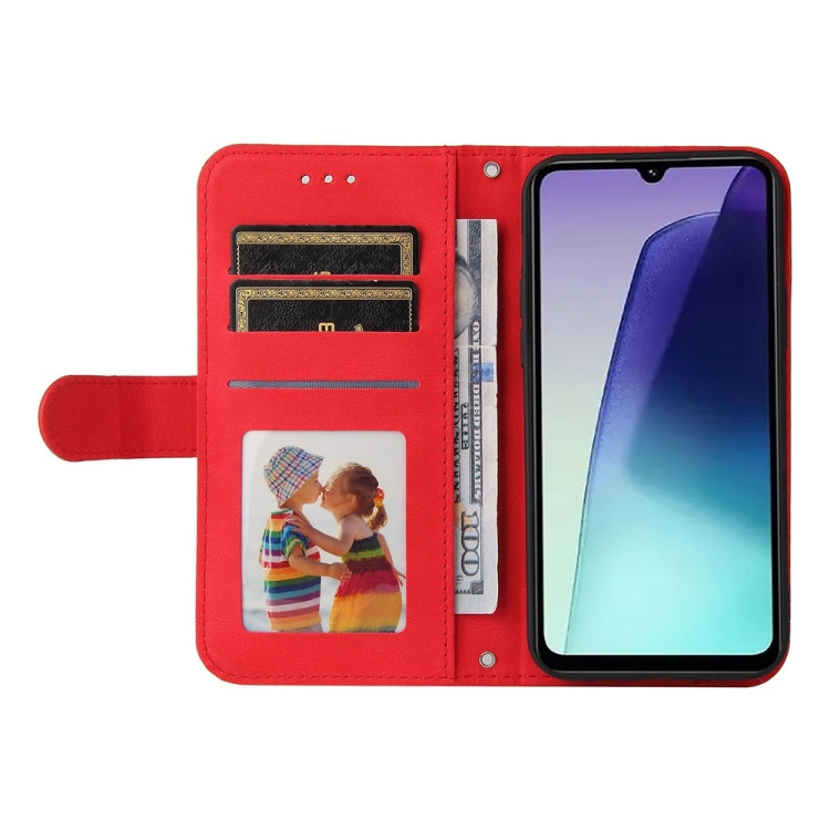 For Redmi 14C 4G Skin Feel Life Tree Metal Button Leather Phone Case