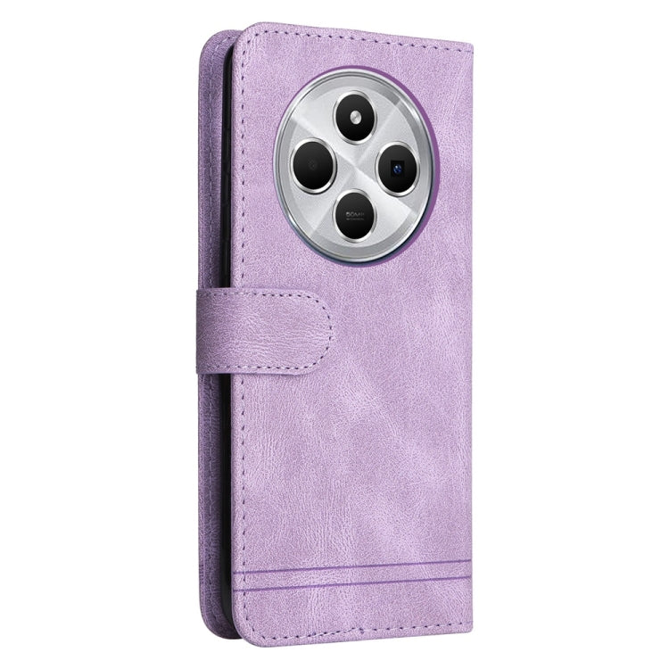 For Redmi 14C 4G Skin Feel Life Tree Metal Button Leather Phone Case