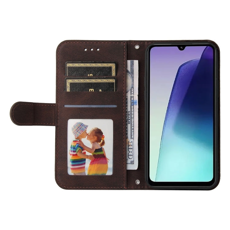 For Redmi 14C 4G Skin Feel Life Tree Metal Button Leather Phone Case