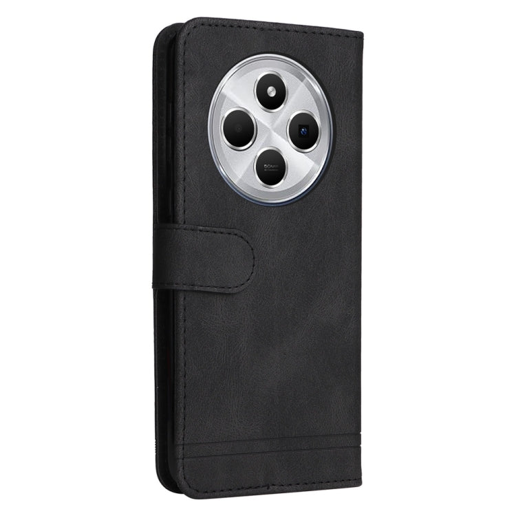For Redmi 14C 4G Skin Feel Life Tree Metal Button Leather Phone Case
