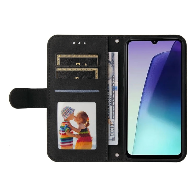 For Redmi 14C 4G Skin Feel Life Tree Metal Button Leather Phone Case