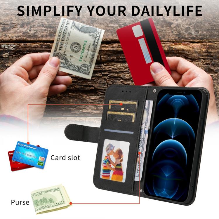 For Redmi K80 Skin Feel Life Tree Metal Button Leather Phone Case