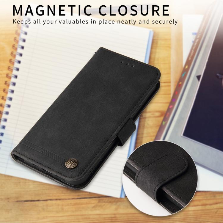 For Redmi K80 Pro Skin Feel Life Tree Metal Button Leather Phone Case