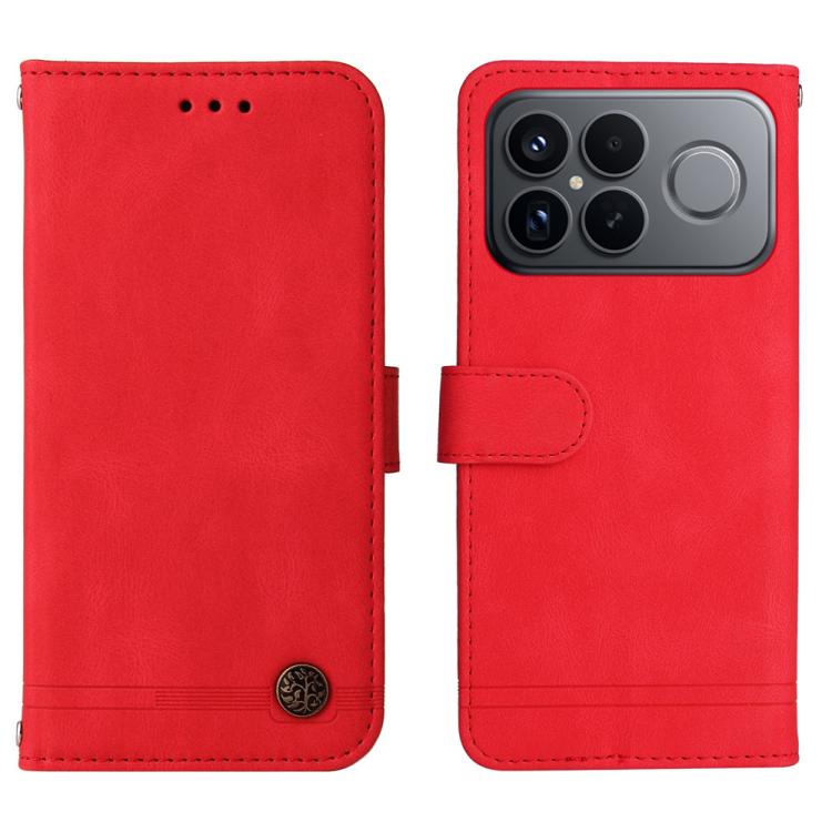 For Redmi K90 Pro Max / Xiaomi Poco F8 Ultra 5G Skin Feel Life Tree Metal Button Leather Phone Case