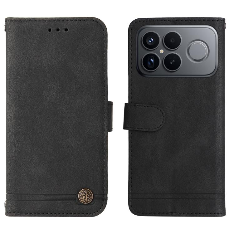 For Redmi K90 Pro Max / Xiaomi Poco F8 Ultra 5G Skin Feel Life Tree Metal Button Leather Phone Case