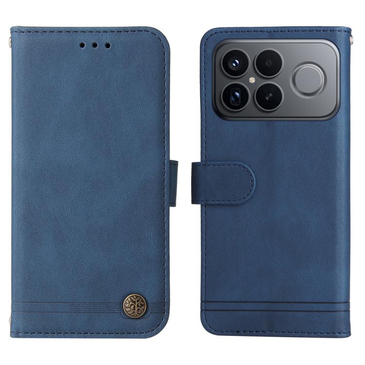 For Redmi K90 Pro Max / Xiaomi Poco F8 Ultra 5G Skin Feel Life Tree Metal Button Leather Phone Case