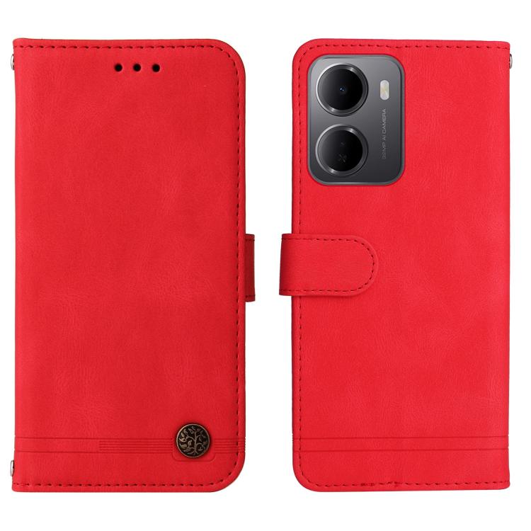 For Redmi 15a 5G Skin Feel Life Tree Metal Button Leather Phone Case