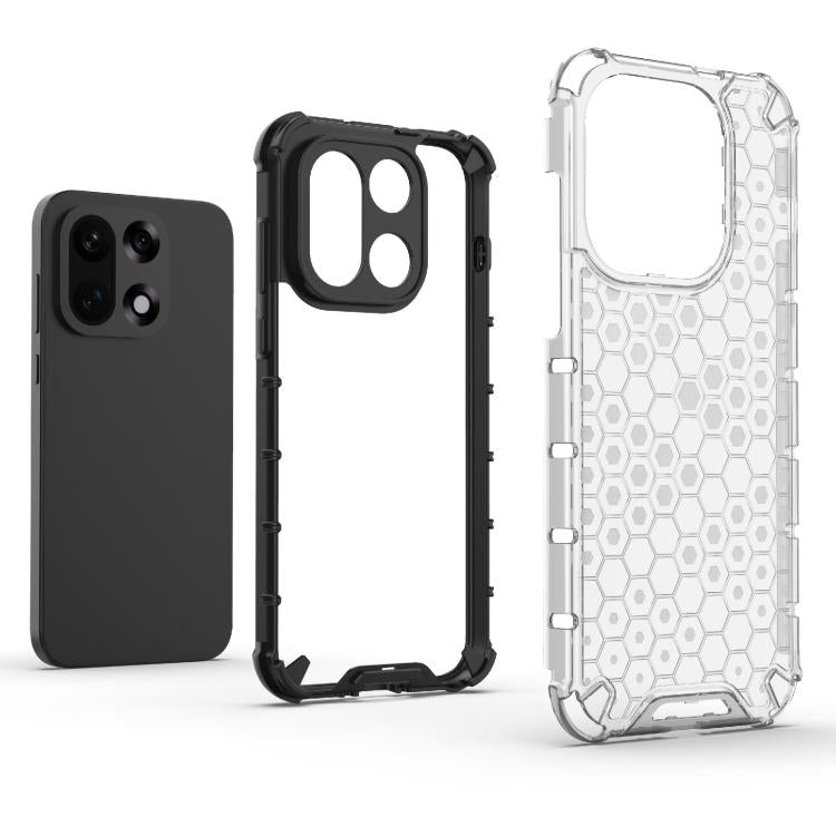 For OnePlus 15 5G Shockproof Honeycomb PC + TPU Protective Phone Case