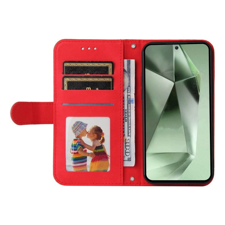 For Samsung Galaxy S24 FE 5G Skin Feel Life Tree Metal Button Leather Phone Case