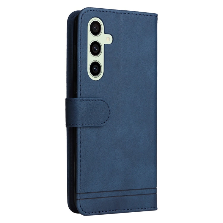 For Samsung Galaxy S24 FE 5G Skin Feel Life Tree Metal Button Leather Phone Case