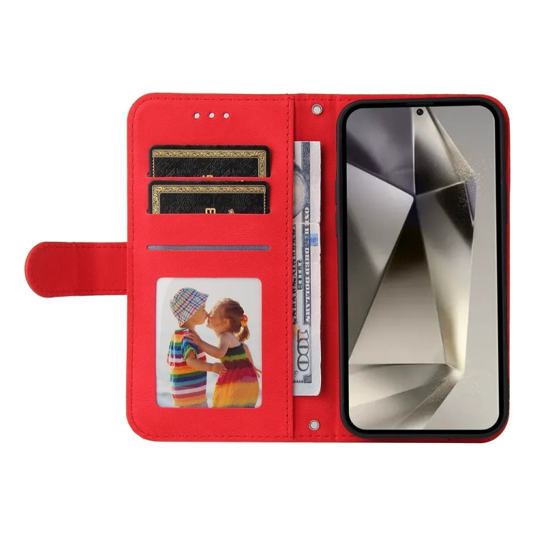 For Samsung Galaxy S25 Ultra 5G Skin Feel Life Tree Metal Button Leather Phone Case