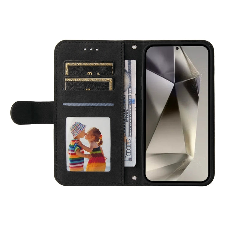 For Samsung Galaxy S25 Ultra 5G Skin Feel Life Tree Metal Button Leather Phone Case